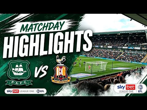 Plymouth Argyle vs Bradford City ภาพวิดีโอไฮไลท์ฟุตบอล