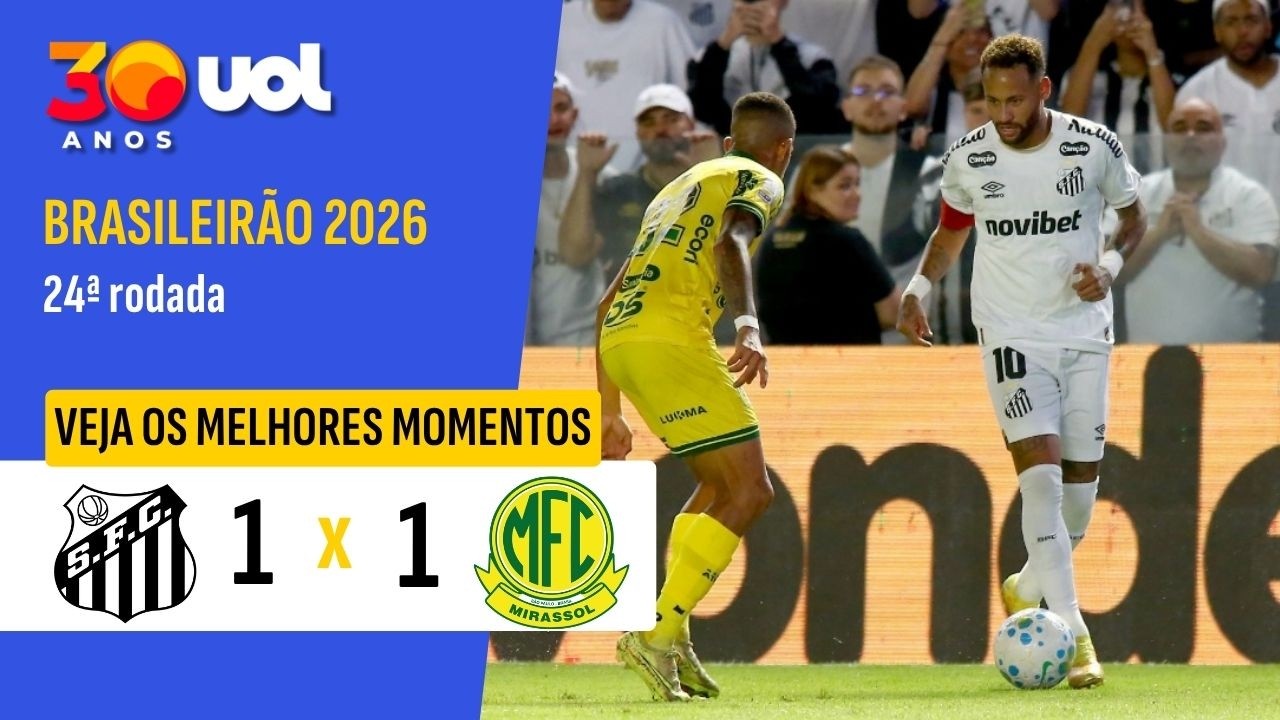 Santos vs Mirassol ภาพวิดีโอไฮไลท์ฟุตบอล