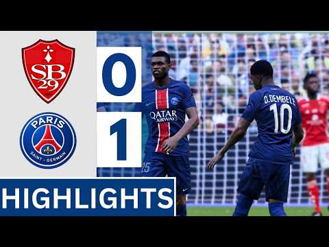 Brest vs Paris Saint-Germain ภาพวิดีโอไฮไลท์ฟุตบอล