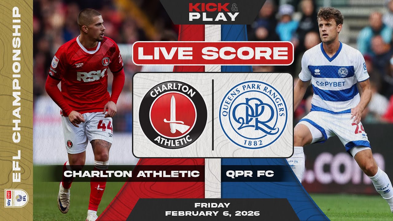 Charlton Athletic vs Queens Park Rangers ภาพถ่ายทอดสดฟุตบอล