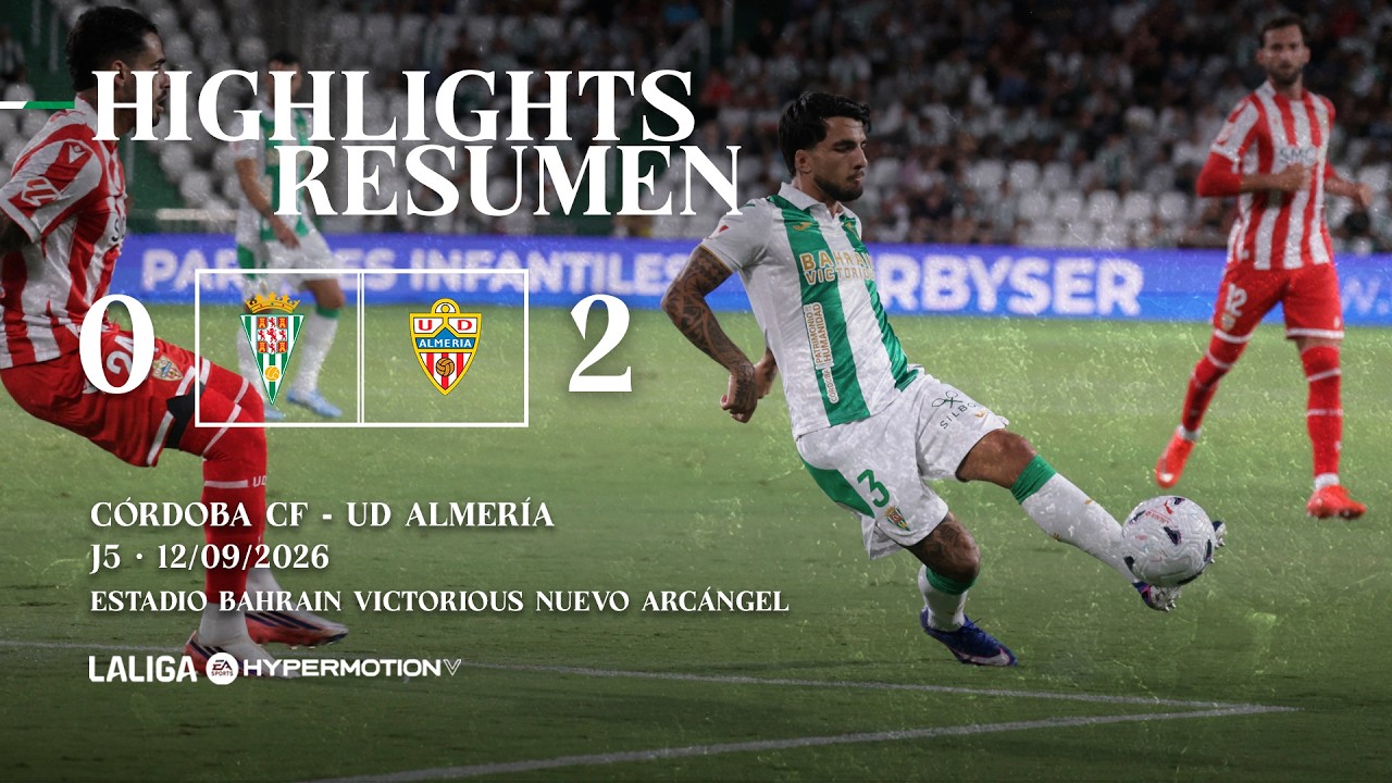 Córdoba vs Almería ภาพวิดีโอไฮไลท์ฟุตบอล