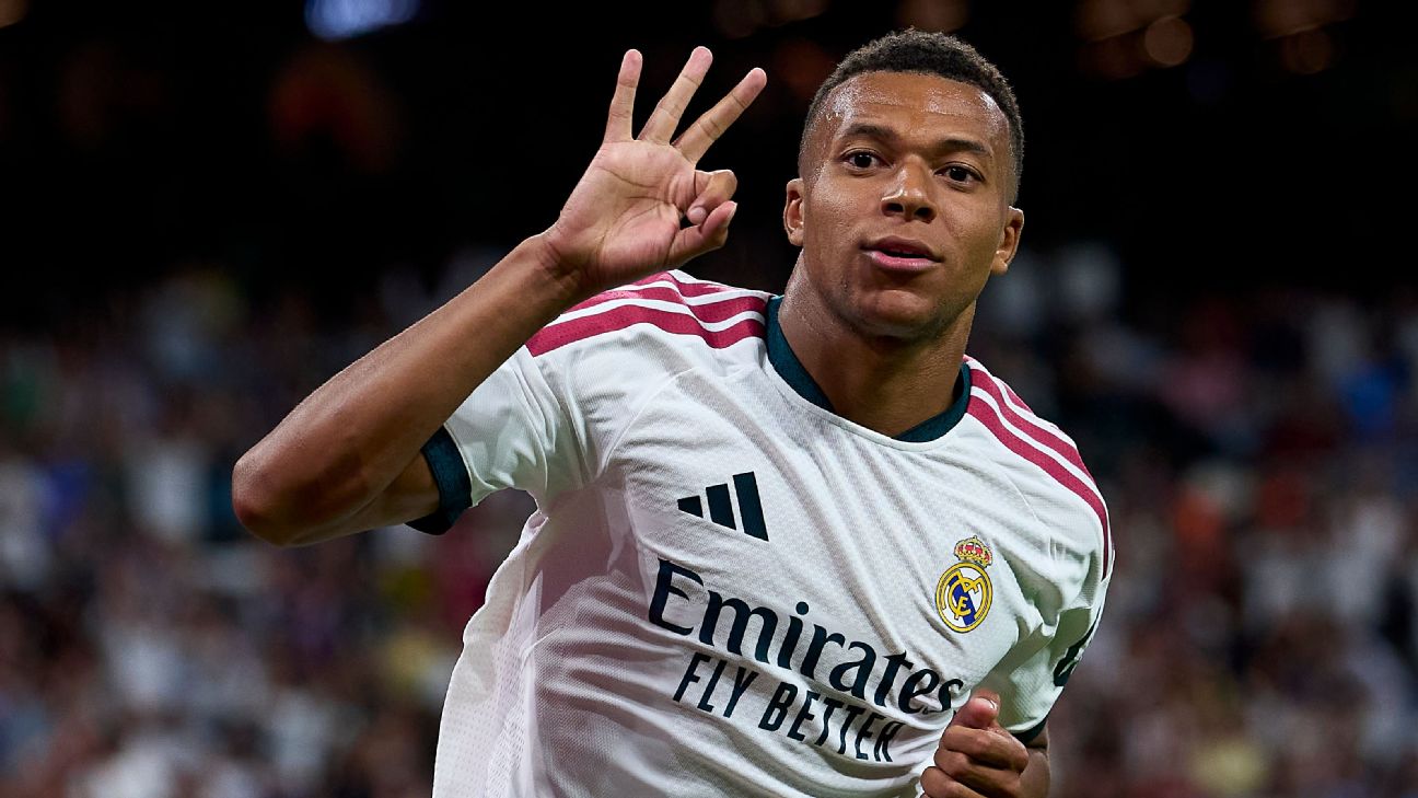 Kylian Mbappé ซัดแฮตทริก พา Real Madrid ถล่ม Real Sociedad 4-1 รูปประกอบข่าวฟุตบอล