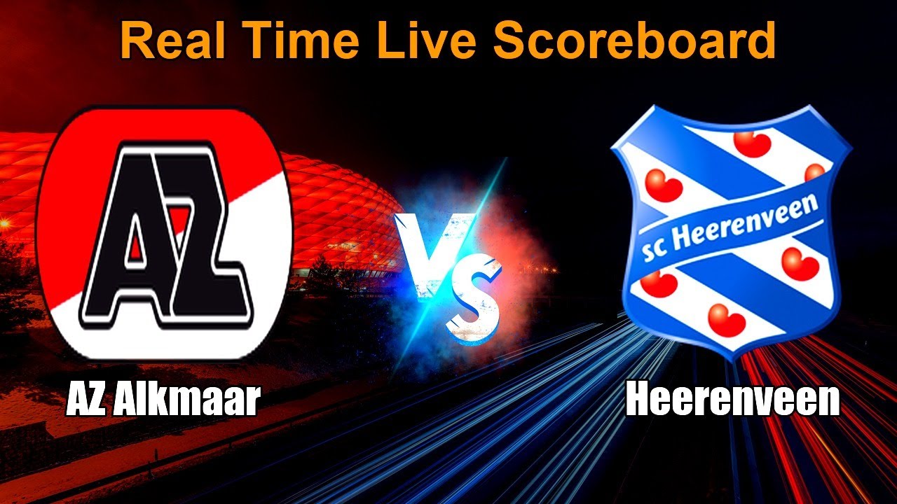 AZ Alkmaar vs Heerenveen Live Score - Netherlands Eredivisie ภาพถ่ายทอดสดฟุตบอล