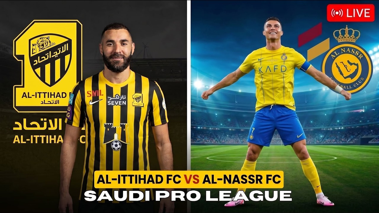 LIVE Al-Ittihad vs Al-Nassr | Saudi Pro League 2026 | Goat Ronaldo in Action | Matchday ภาพถ่ายทอดสดฟุตบอล