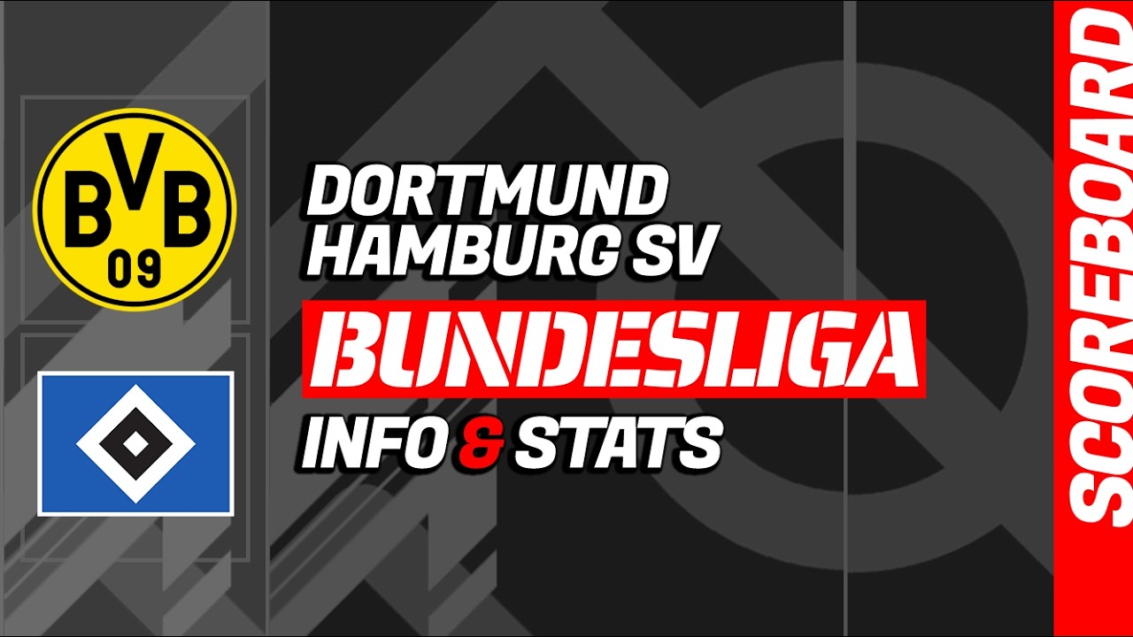 Borussia Dortmund - Hamburg SV: Bundesliga LIVE score and stats ภาพถ่ายทอดสดฟุตบอล