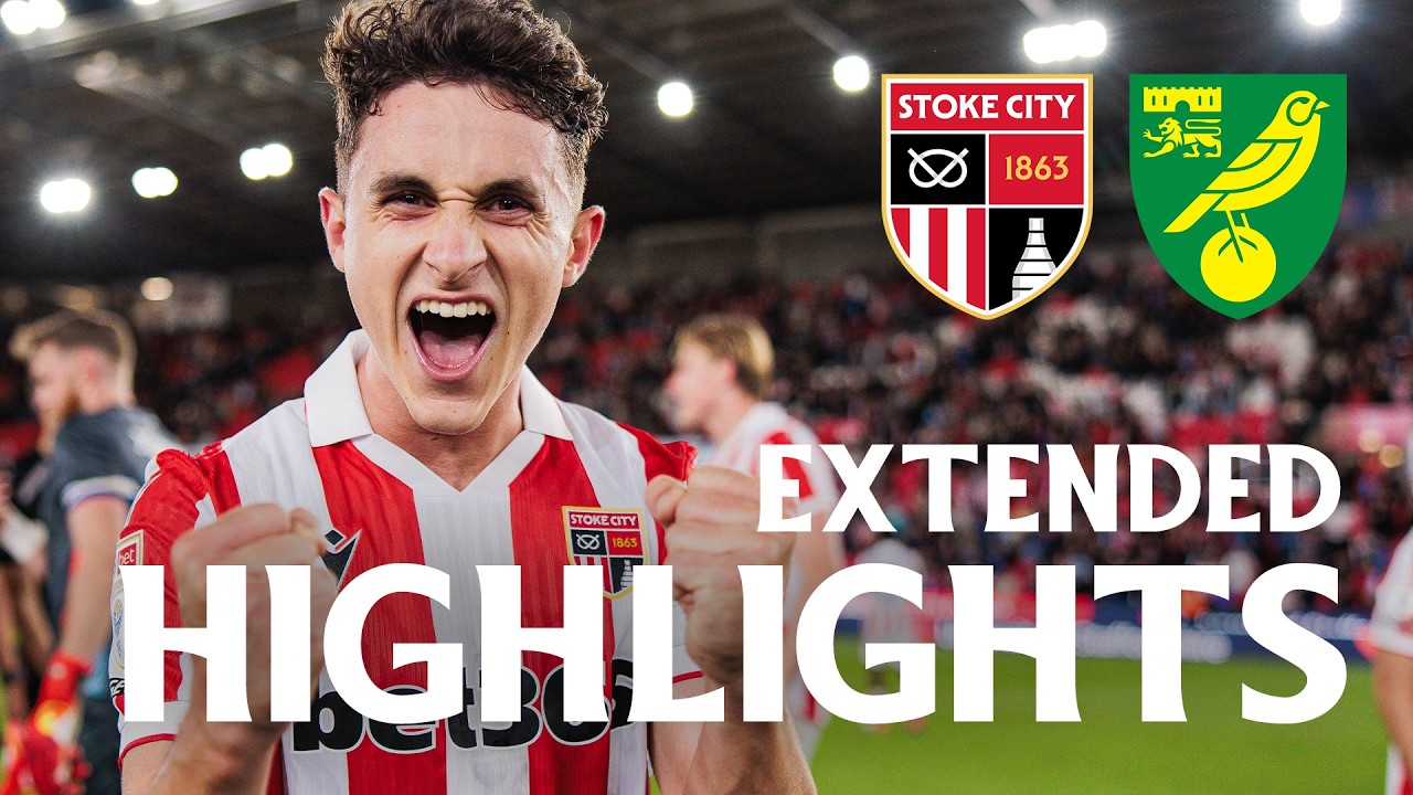 Stoke City vs Norwich City ภาพวิดีโอไฮไลท์ฟุตบอล