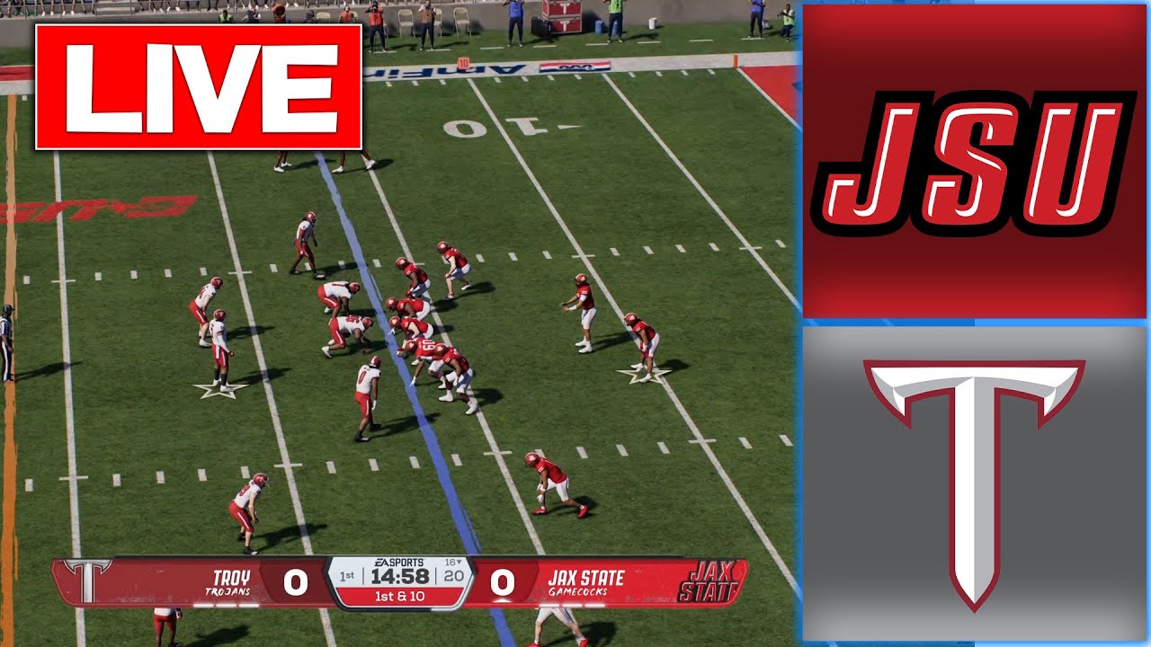🔴LIVE 🔴Jacksonville State vs Troy Trojans /FBS Football Season/ NCAAF College Football 26 ภาพถ่ายทอดสดฟุตบอล