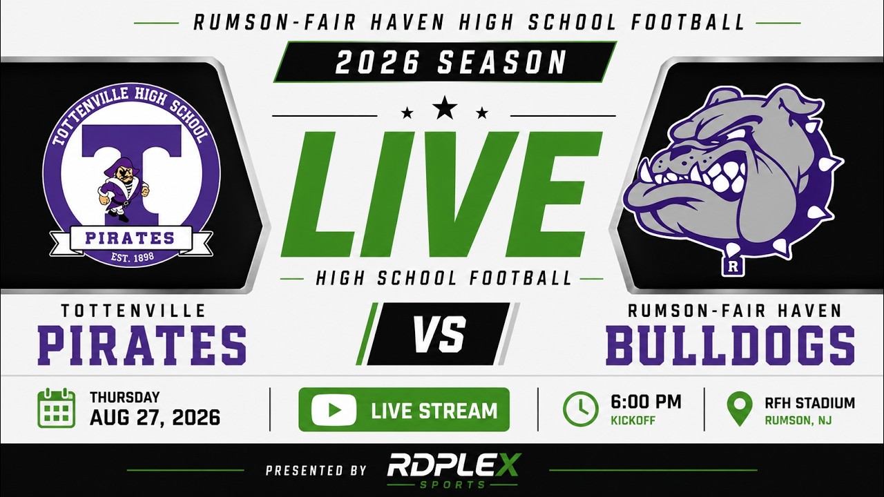 Tottenville Pirates vs Rumson - Fair Haven Bulldogs - Varsity Football Live Stream ภาพถ่ายทอดสดฟุตบอล