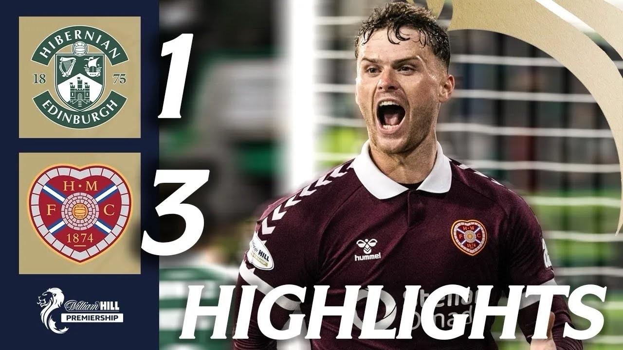Hibernian vs Heart of Midlothian วิดีโอฟุตบอล